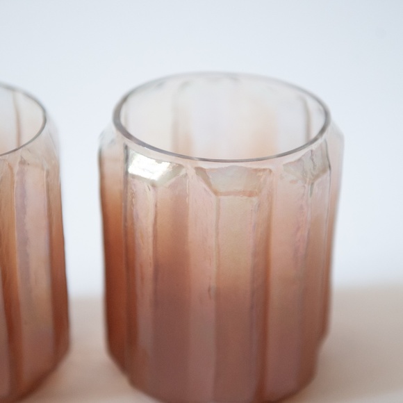 Opalescent Hand Blown Ombre Candle Holders - Picture 5 of 8